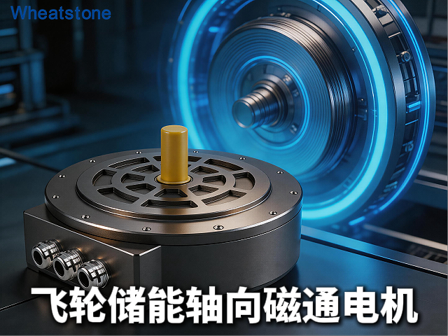 飞轮储能高速旋转，惠斯通轴向磁通电机输出
