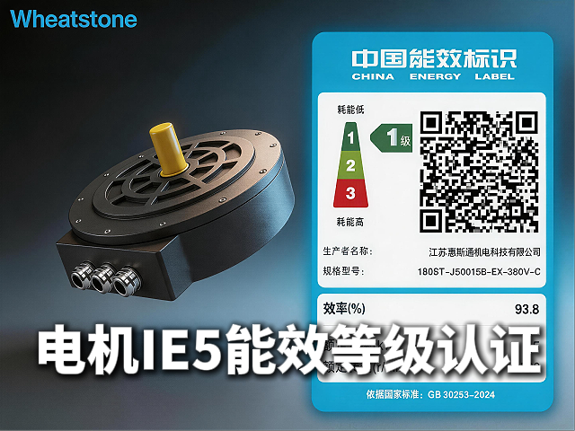 惠斯通永磁同步电机通过IE5能效认证，以